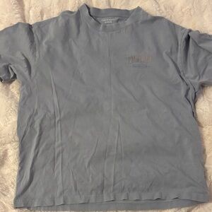 American Eagle Outfitters Blue Amalfi Coast Graphic Tee